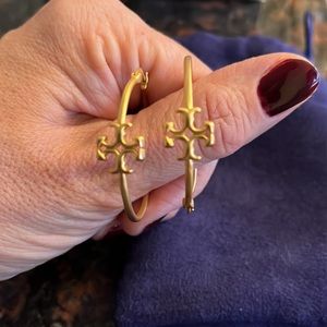 Tory Burch Gold Plated Hoops